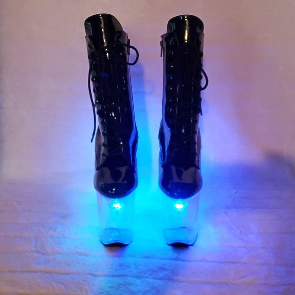 FlashDance 8" Led Light up Platform Ankle Boots Flash dance - Picture 6 of 16